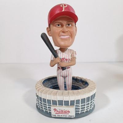 LOT 71B: Set of (3) Citizens Bank Park Exclusive Phillies Bobble Heads & McDonalds Phillies Pat Burrell Bobble Head