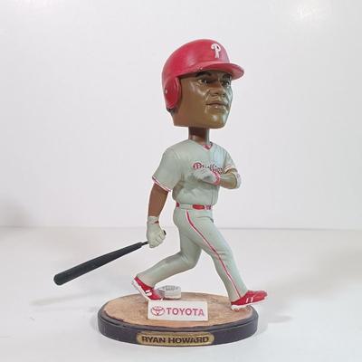 LOT 71B: Set of (3) Citizens Bank Park Exclusive Phillies Bobble Heads & McDonalds Phillies Pat Burrell Bobble Head