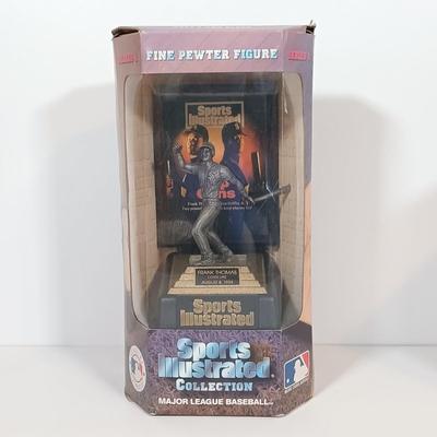 LOT 72B: Sports Illustrated Pewter Frank Thomas Figurine, McFarlane Toys Curt Schilling, Hasbro Starting Lineup Ken Griffey Jr & More