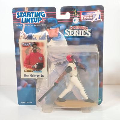 LOT 72B: Sports Illustrated Pewter Frank Thomas Figurine, McFarlane Toys Curt Schilling, Hasbro Starting Lineup Ken Griffey Jr & More