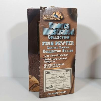 LOT 72B: Sports Illustrated Pewter Frank Thomas Figurine, McFarlane Toys Curt Schilling, Hasbro Starting Lineup Ken Griffey Jr & More