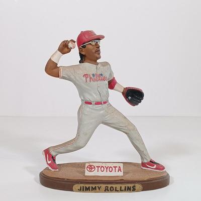 LOT 75B: Set of (4) McFarlane Toys Phillies Figurines w/ BD&A Jimmy Rollins Collectible Figurine