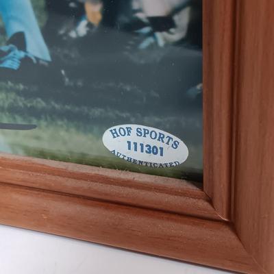 LOT 76B: HOF Sports Joe Kapp Signed Photo, Dan Marino Bobble Head, McFarlane Donovan McNabb Figurine & More