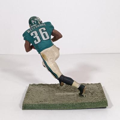 LOT 76B: HOF Sports Joe Kapp Signed Photo, Dan Marino Bobble Head, McFarlane Donovan McNabb Figurine & More