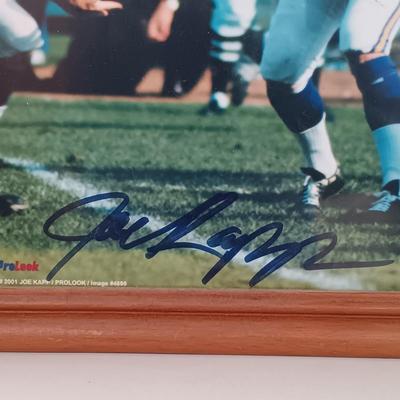 LOT 76B: HOF Sports Joe Kapp Signed Photo, Dan Marino Bobble Head, McFarlane Donovan McNabb Figurine & More