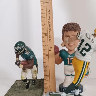 LOT 76B: HOF Sports Joe Kapp Signed Photo, Dan Marino Bobble Head, McFarlane Donovan McNabb Figurine & More