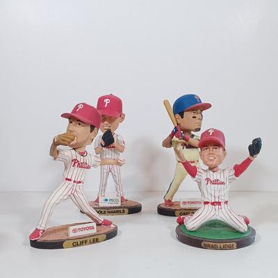 LOT 77B: Set of (4) Citizens Bank Park Exclusive Phillies Bobble Heads
