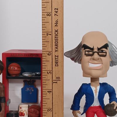 LOT 78B: Vintage 1972 Seventy Sixers Program, Allen Iverson Bank, Wilt Chamberlain Stamp & More