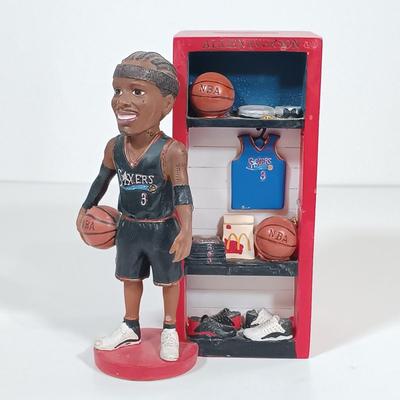 LOT 78B: Vintage 1972 Seventy Sixers Program, Allen Iverson Bank, Wilt Chamberlain Stamp & More