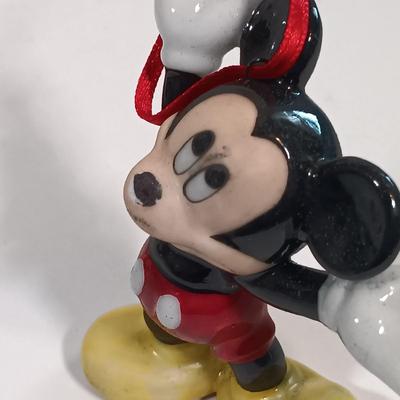 LOT 80B: Disney Mickey Mouse 70 Happy Years Ornaments, Mickey and Minnie Mouse Wood Wall Art & More