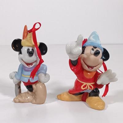 LOT 80B: Disney Mickey Mouse 70 Happy Years Ornaments, Mickey and Minnie Mouse Wood Wall Art & More