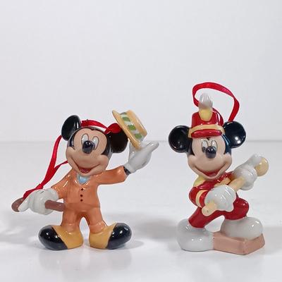 LOT 80B: Disney Mickey Mouse 70 Happy Years Ornaments, Mickey and Minnie Mouse Wood Wall Art & More
