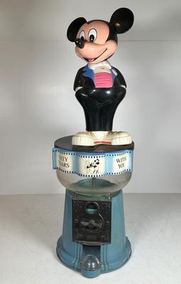 LOT 105A: Vintage 60th Anniversary Disney Mickey Mouse Gumball Machine