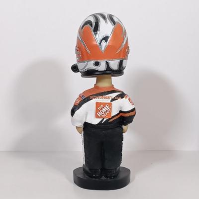 LOT 121B: Nascar Set of (2) Signed Kyle Busch Photos, Tony Stewart Bobble Head & Game Tickets