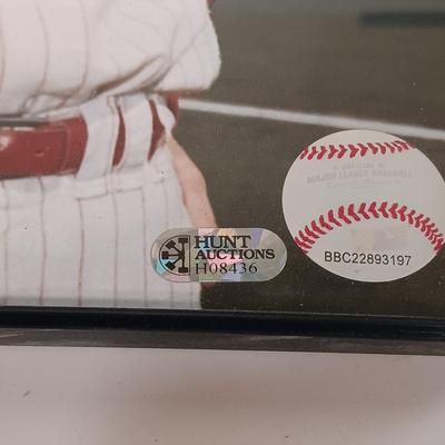 LOT 122B: Phillies Autographed Johnny Callison Postcard and Print, Set of (2) Autographed Don Money Photos & More