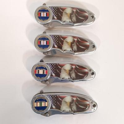 LOT 125B: Set of (4) Commemorative Operation Enduring Freedom Folding Knives