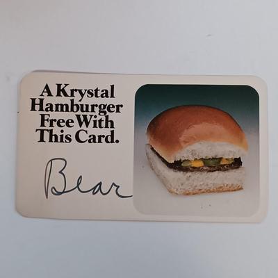 LOT 128B: Bear Bryant Autographed Book - Bear by Paul W. Bryant and John Underwood