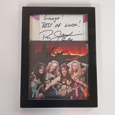 LOT 131B: Autographed Meghan Trainor Photo, Autographed Steel Panther Photo, Harry Chapin Bronze Coins & More