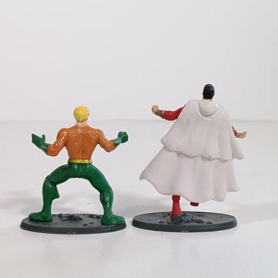 LOT 133B: Marvel Earth's Mightiest Edition 12" Captain America Figurine, Mattel DC Mini Figurines, Wonder Woman Barbie & More