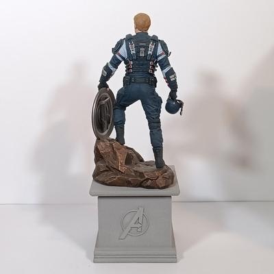 LOT 133B: Marvel Earth's Mightiest Edition 12" Captain America Figurine, Mattel DC Mini Figurines, Wonder Woman Barbie & More