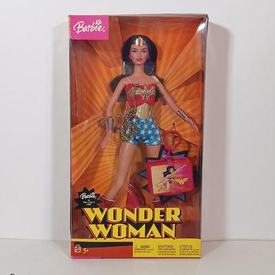 LOT 133B: Marvel Earth's Mightiest Edition 12" Captain America Figurine, Mattel DC Mini Figurines, Wonder Woman Barbie & More