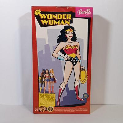 LOT 133B: Marvel Earth's Mightiest Edition 12" Captain America Figurine, Mattel DC Mini Figurines, Wonder Woman Barbie & More