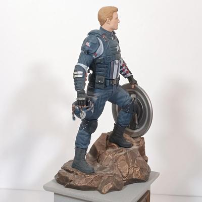 LOT 133B: Marvel Earth's Mightiest Edition 12" Captain America Figurine, Mattel DC Mini Figurines, Wonder Woman Barbie & More