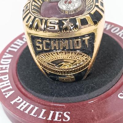 LOT 136B: Set of (3) Phillies World Champions and NL Champions Replica Rings