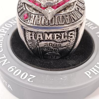LOT 136B: Set of (3) Phillies World Champions and NL Champions Replica Rings
