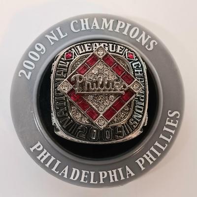 LOT 136B: Set of (3) Phillies World Champions and NL Champions Replica Rings