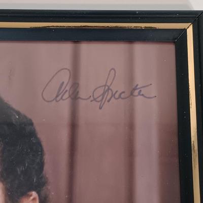 LOT 139B: Signed Barbara and George Bush Photo, Signed Jim Bunning Photo, George Bush Stamps & More