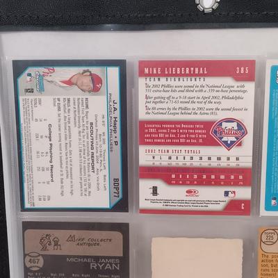 LOT 140B: Set of (9) Autographed Phillies Baseball Cards