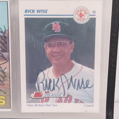 LOT 140B: Set of (9) Autographed Phillies Baseball Cards