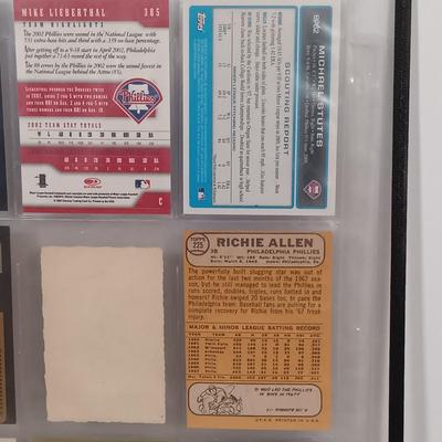 LOT 140B: Set of (9) Autographed Phillies Baseball Cards
