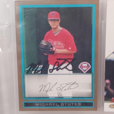 LOT 140B: Set of (9) Autographed Phillies Baseball Cards