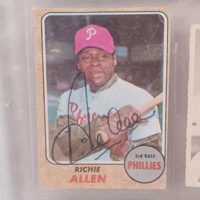 LOT 140B: Set of (9) Autographed Phillies Baseball Cards