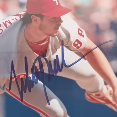 LOT 142B: Autographed Phillies Baseball Photos- John Kruk, Mitch Williams & More