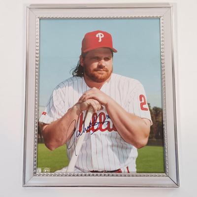 LOT 142B: Autographed Phillies Baseball Photos- John Kruk, Mitch Williams & More