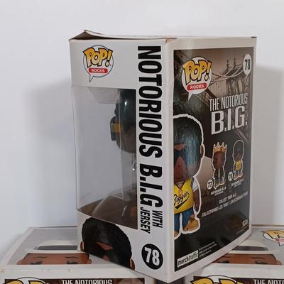 LOT 144B: Funko Pop! Rocks Set of (3) The Notorious B.I.G. Figurines
