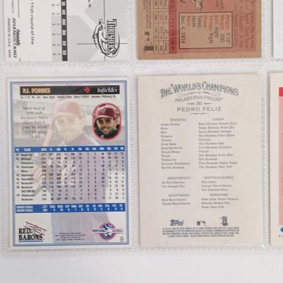 LOT 147B: Set of (19) Autographed Baseball Cards with Autographed Baseball