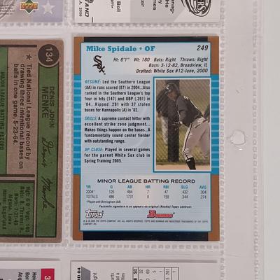 LOT 147B: Set of (19) Autographed Baseball Cards with Autographed Baseball