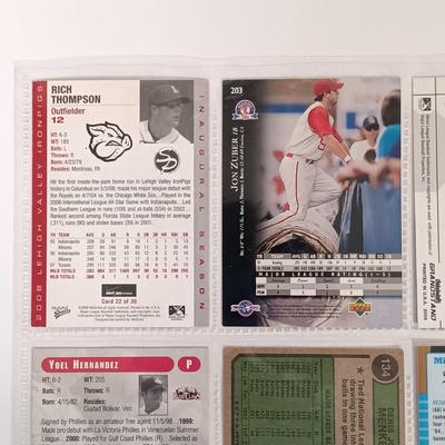 LOT 147B: Set of (19) Autographed Baseball Cards with Autographed Baseball
