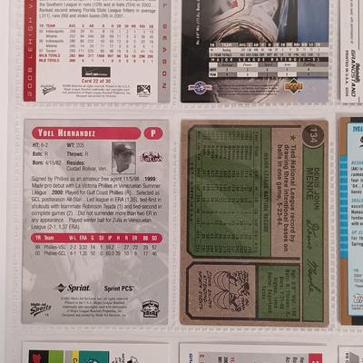LOT 147B: Set of (19) Autographed Baseball Cards with Autographed Baseball