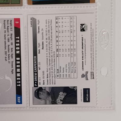 LOT 147B: Set of (19) Autographed Baseball Cards with Autographed Baseball