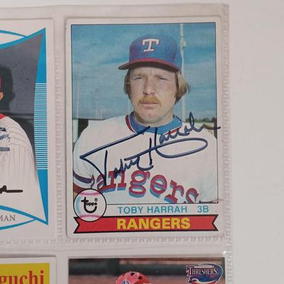 LOT 147B: Set of (19) Autographed Baseball Cards with Autographed Baseball