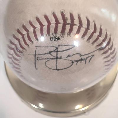 LOT 147B: Set of (19) Autographed Baseball Cards with Autographed Baseball