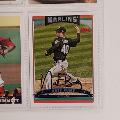 LOT 147B: Set of (19) Autographed Baseball Cards with Autographed Baseball