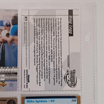 LOT 147B: Set of (19) Autographed Baseball Cards with Autographed Baseball