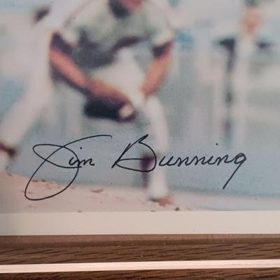 LOT 148B: Autographed Phillies Baseball Photos- Jim Bunning, Willie Montanez & Robin Roberts