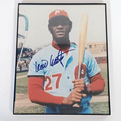 LOT 148B: Autographed Phillies Baseball Photos- Jim Bunning, Willie Montanez & Robin Roberts